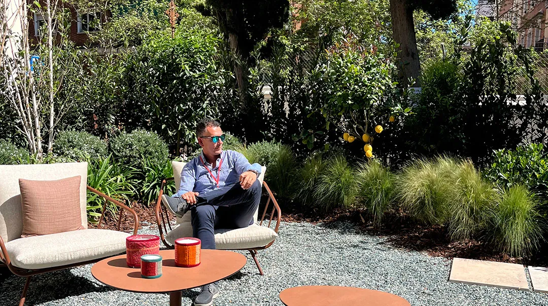 Xerojardinería en casa residencial