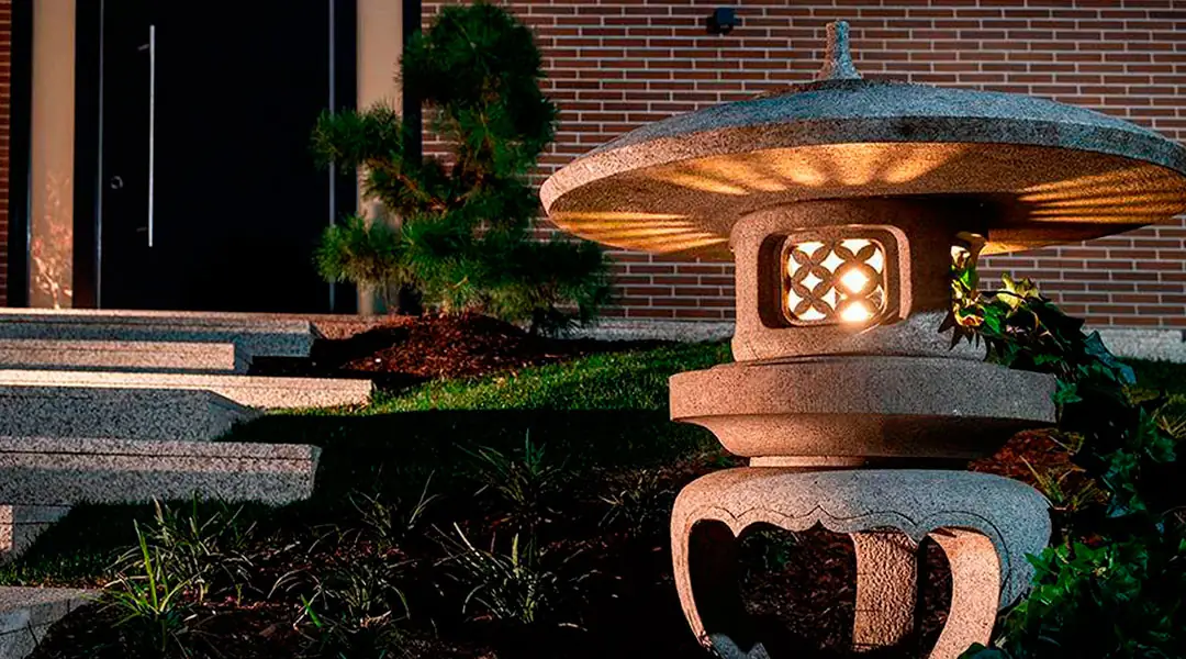 Iluminación artificial del jardín