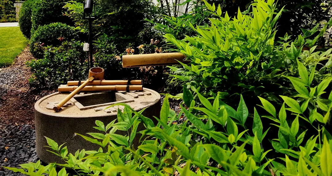 Jardín de estilo oriental en Madrid